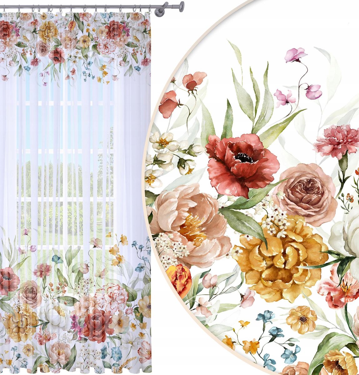 FIRANA GOTOWA 140x250 WOAL BARWIONA WZÓR NA ŻABKI 124