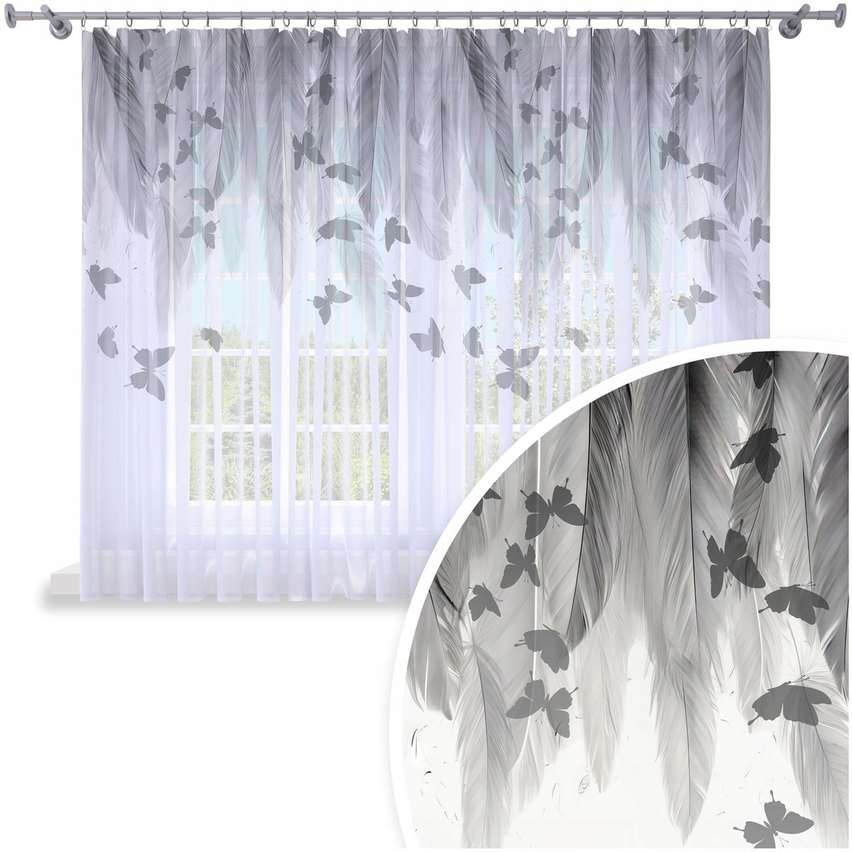 FIRANA GOTOWA 400x150 WOAL BARWIONA WZÓR NA ŻABKI 199