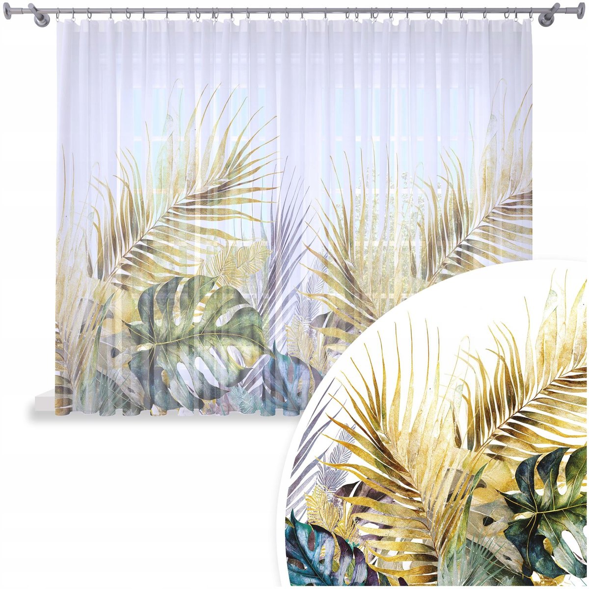 FIRANA GOTOWA 300x150 WOAL BARWIONA WZÓR NA ŻABKI 126