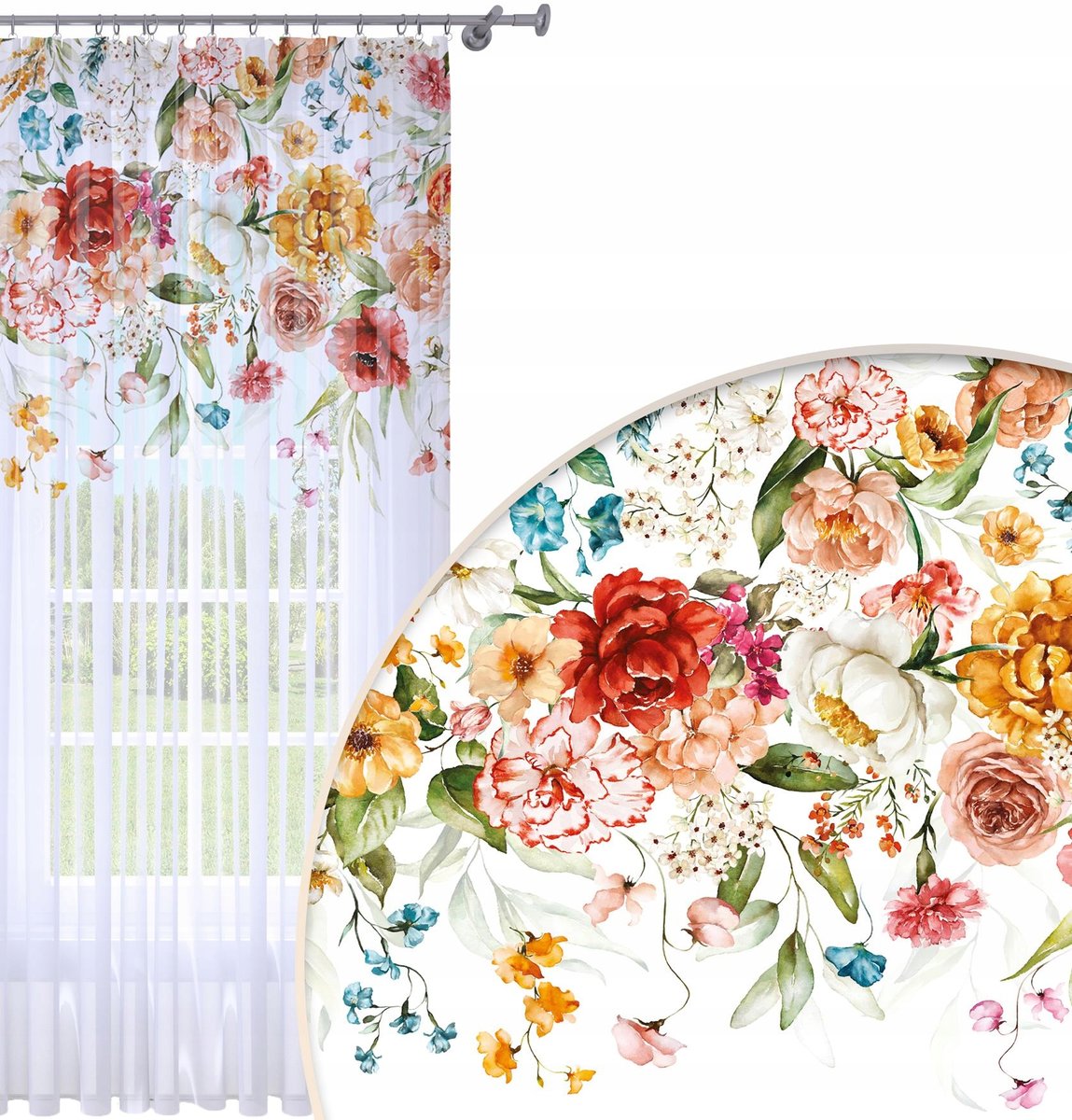 FIRANA GOTOWA 140x240 WOAL BARWIONA WZÓR NA ŻABKI 124