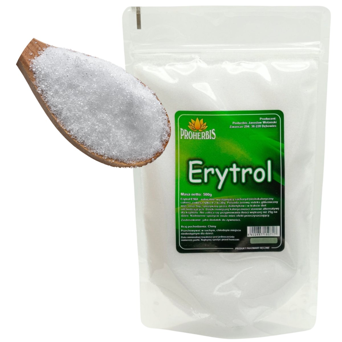 Erytrol E968 500g niskokaloryczny naturalny słodzik dla diabetyków