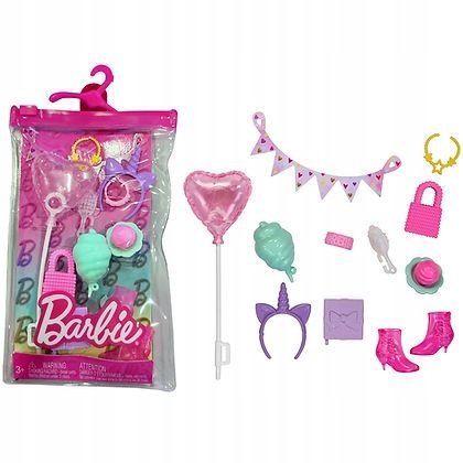 BARBIE UBRANKA AKCESORIA DLA LALKI SERDUSZKO