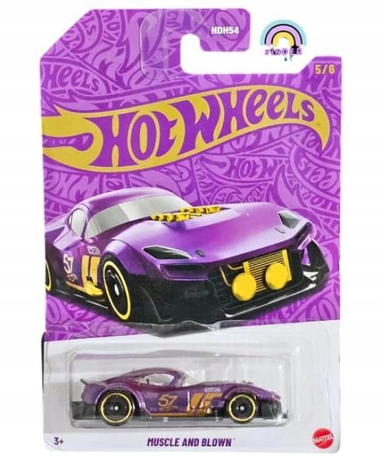 HOT WHEELS AUTKO PEARL & CHROME MUSCLE AND BLOWN