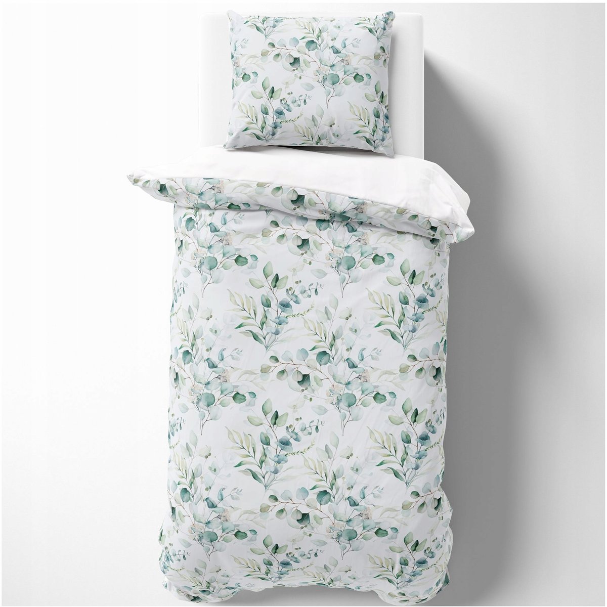 POŚCIEL KOMPLET POŚCIELI 140X200 CM POSZEWKI ZESTAW POLSKA WZÓR LIŚCIE 073