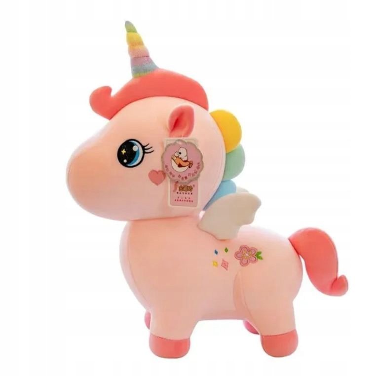 JEDNOROŻEC Unicorn Kucyk Konik Pluszak 30cm różowy