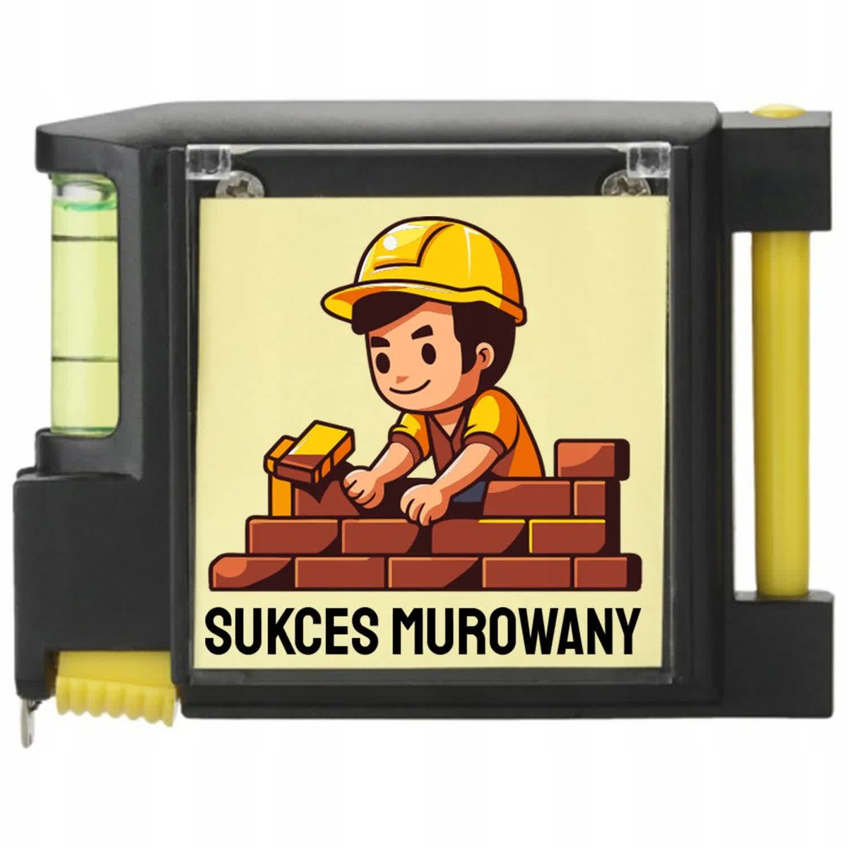 Miarka 2M SUKCES MUROWAN Poziomica Notes 4W1 Prezent Dla Budowlańca WZORY
