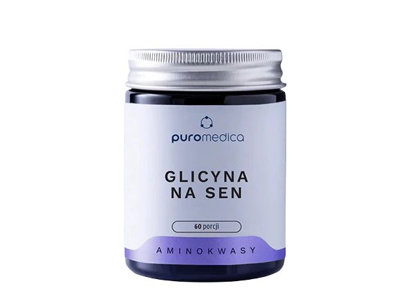 Puromedica Glicyna na sen 60 porcji suplement diety 60 g - witaminy i minerały