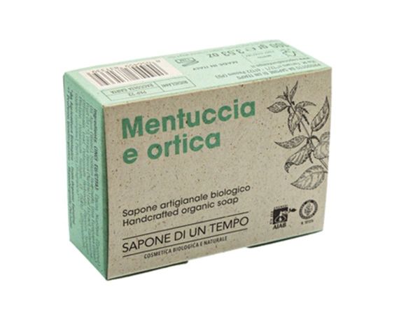 Sapone di un Tempo Organiczne mydło w kostce Mięta & Pokrzywa 100 g - mydło