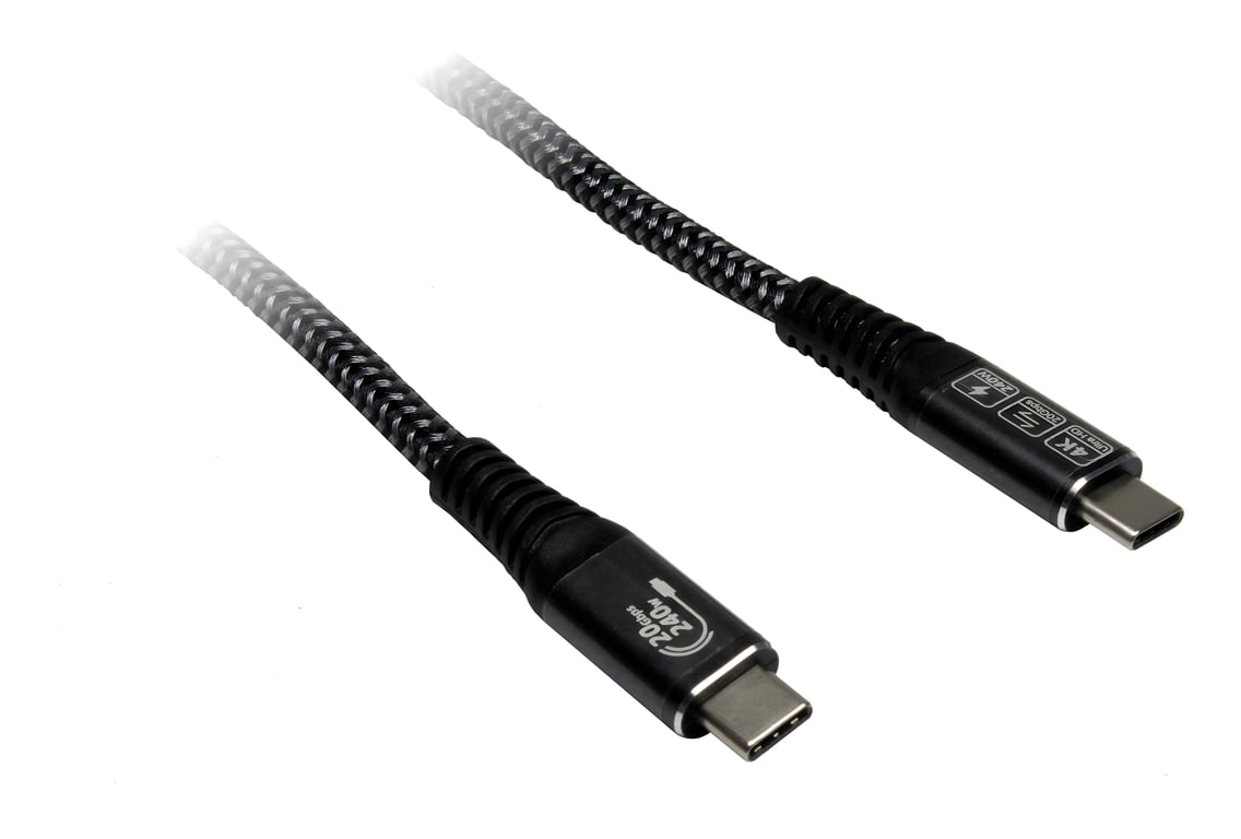 Inter-Tech 88885672 kabel USB USB 3.2 Gen 2x2 3 m USB C Czarny 88885672