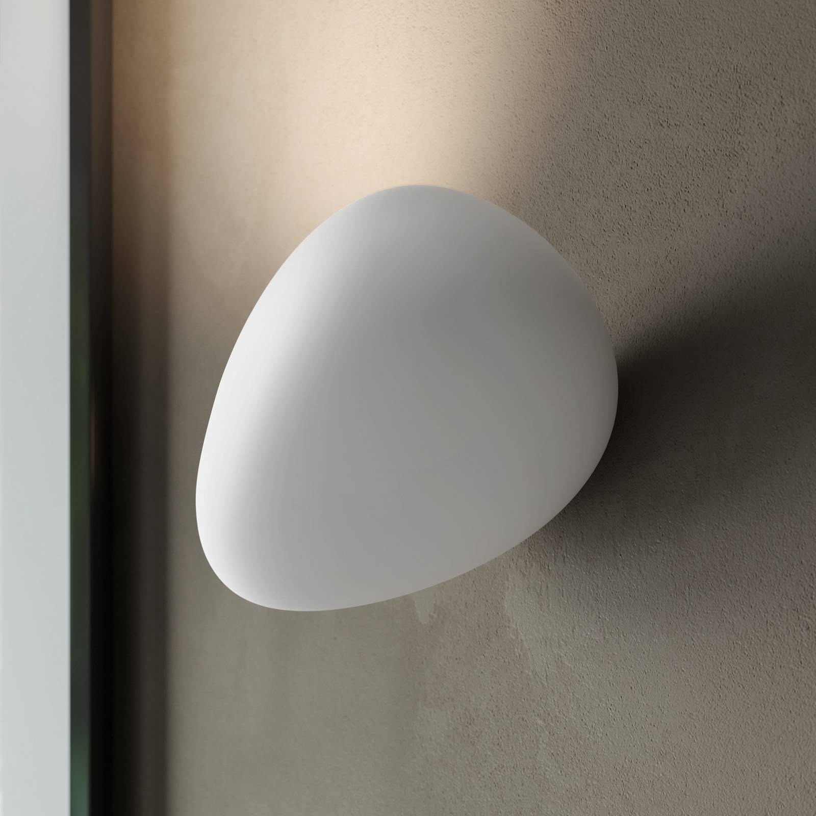 Karman Kinkiet zewnętrzny LED Flò biały 16 x 12 cm żywica syntetyczna IP55, biały / opal, salon / jadalnia, tworzywo sztuczne, design