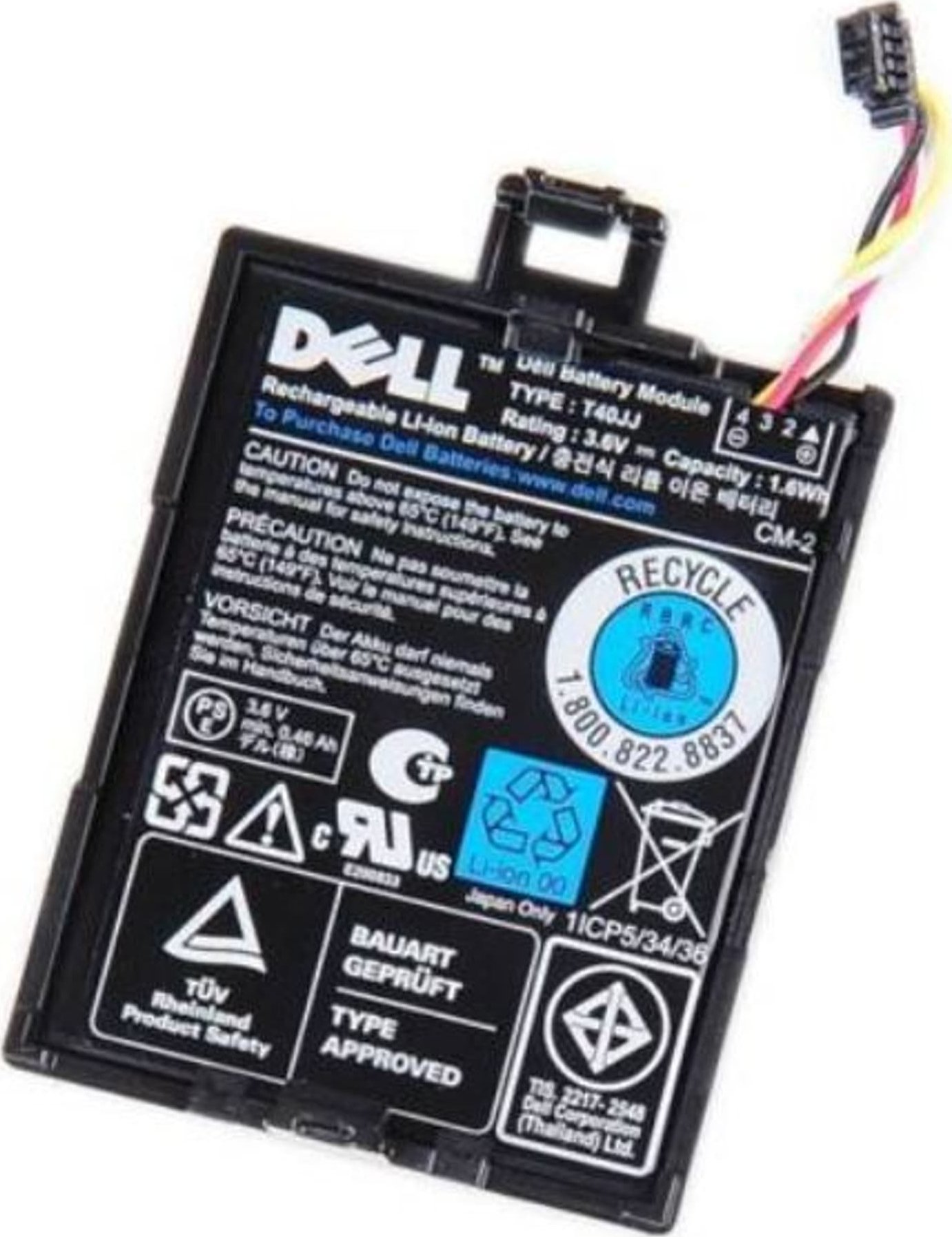 Bateria Dell Battery PERC, 2.6WHR, 1 Cell,