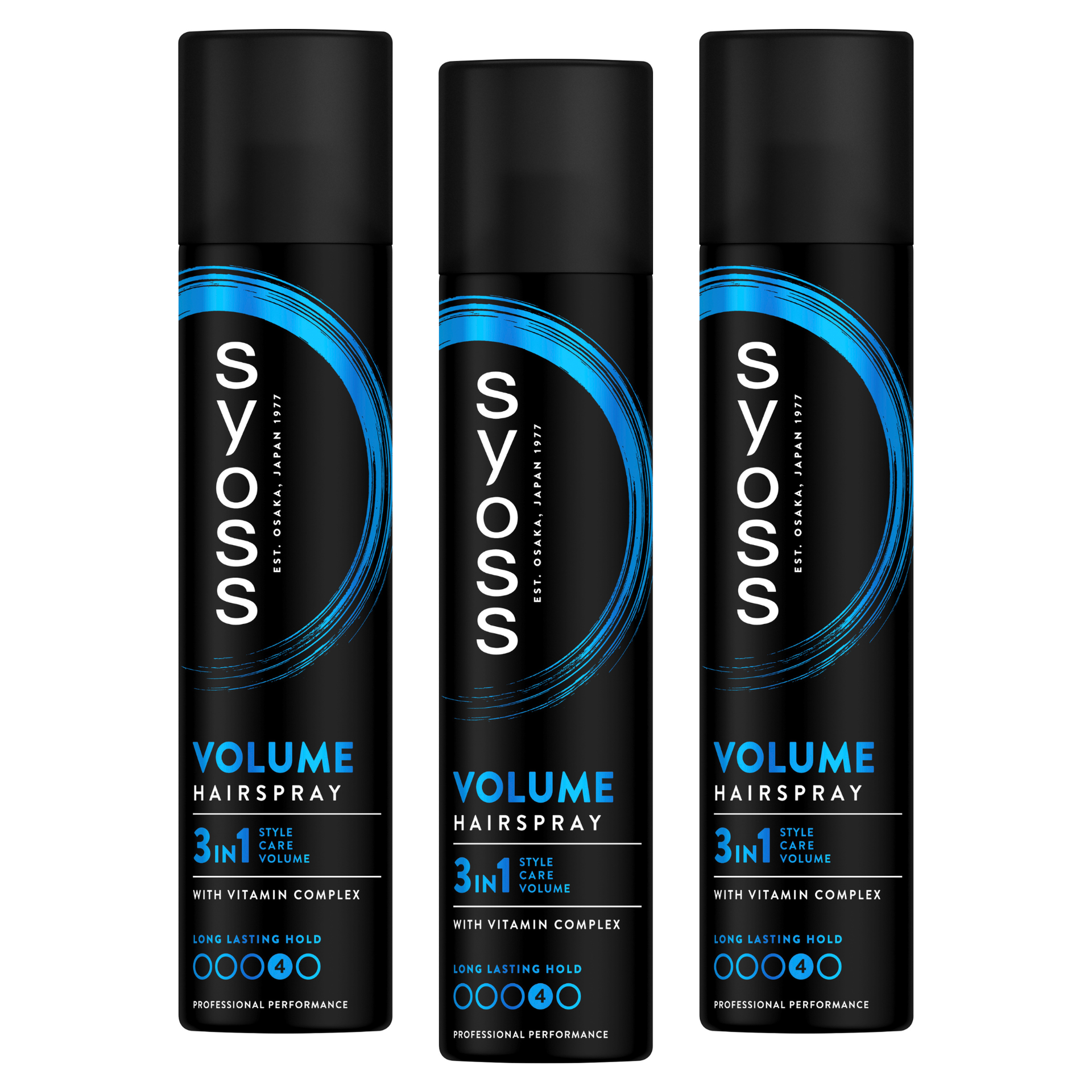 Mocny spray do włosów Syoss Volume Lift 3x300 ml