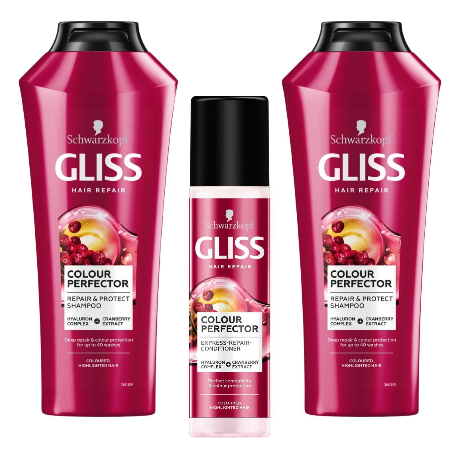 Zestaw pielęgnacyjny Gliss Colour Perfector do włosów farbowanych