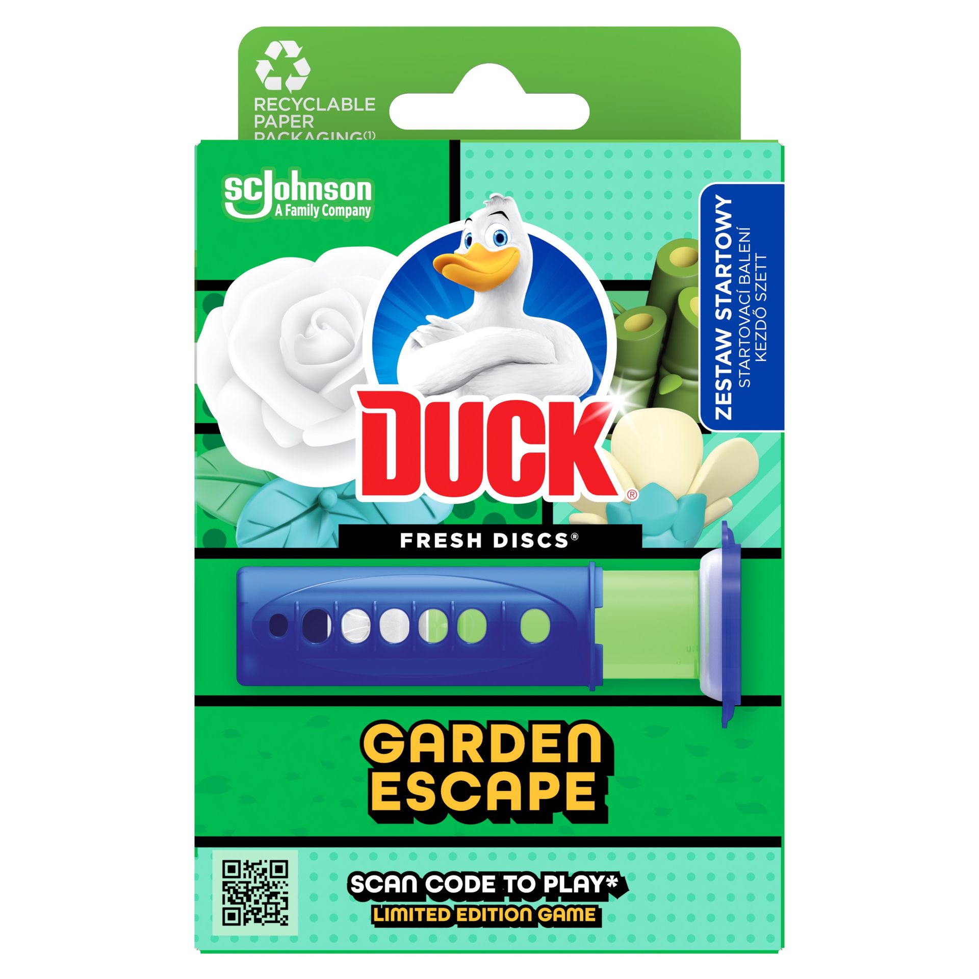 Żelowe krążki do WC Duck Fresh Discs Garden Escape 36ml