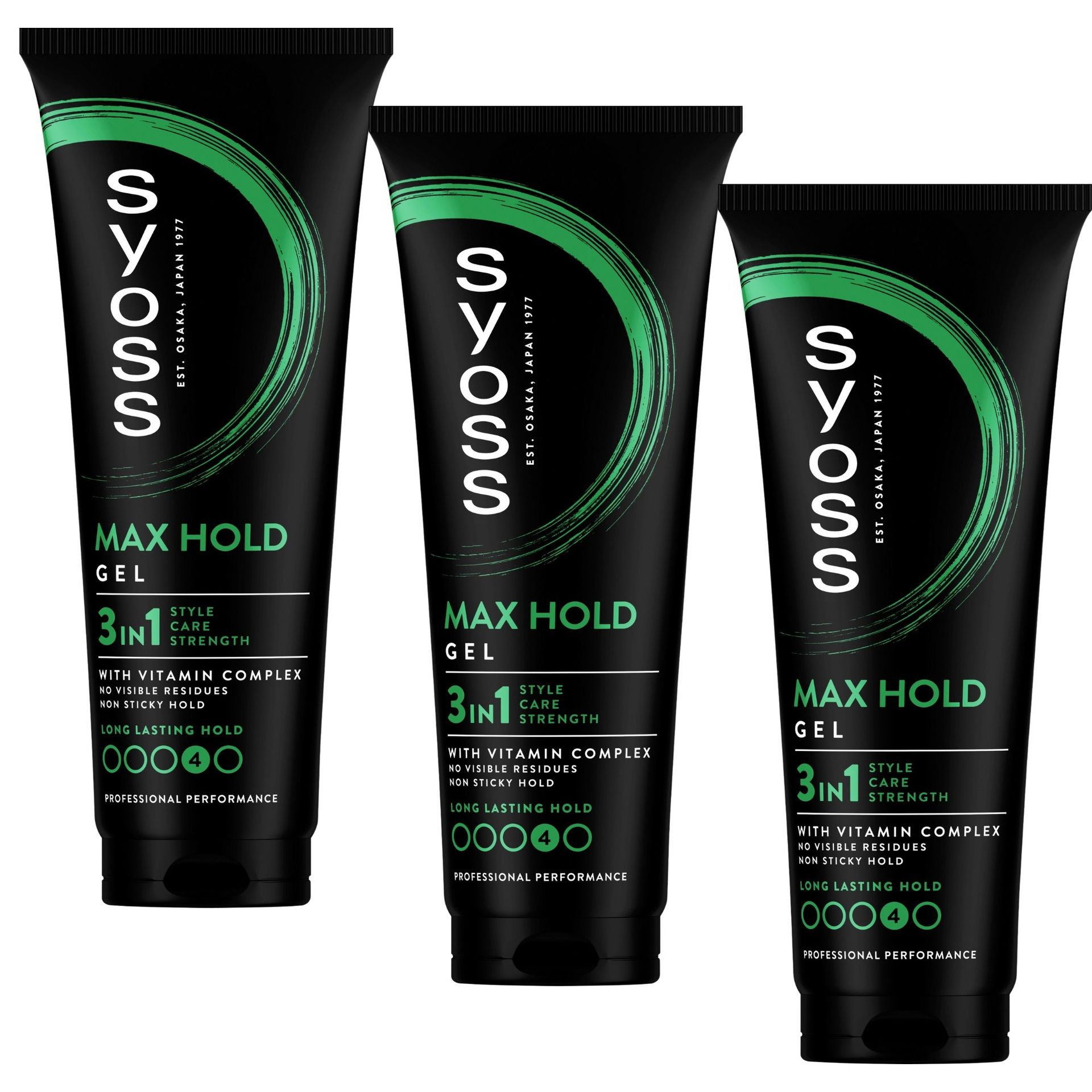 Żel mocny do stylizacji włosów Syoss 3x250ml