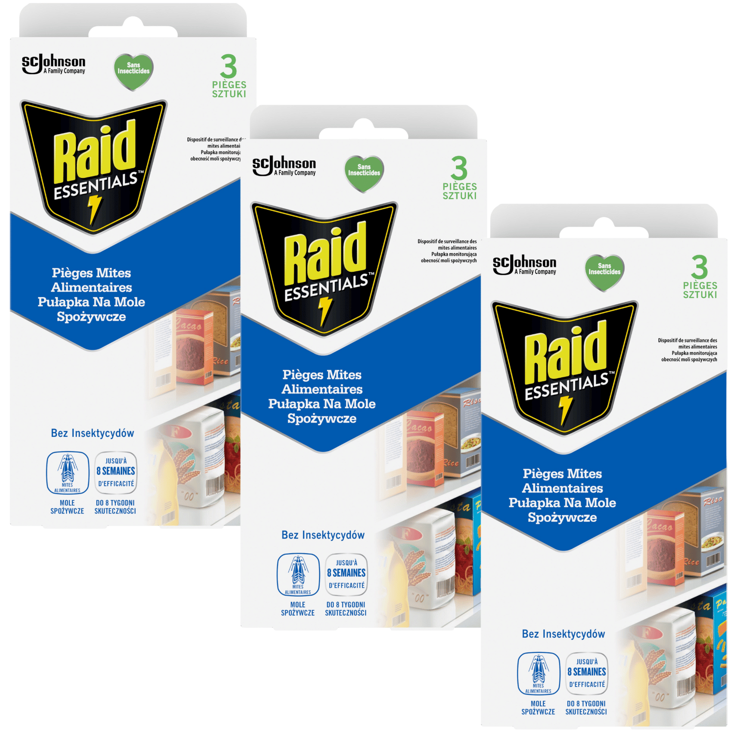 SC Johnson Pułapka na mole spożywcze Raid Essentials 3x3 szt.
