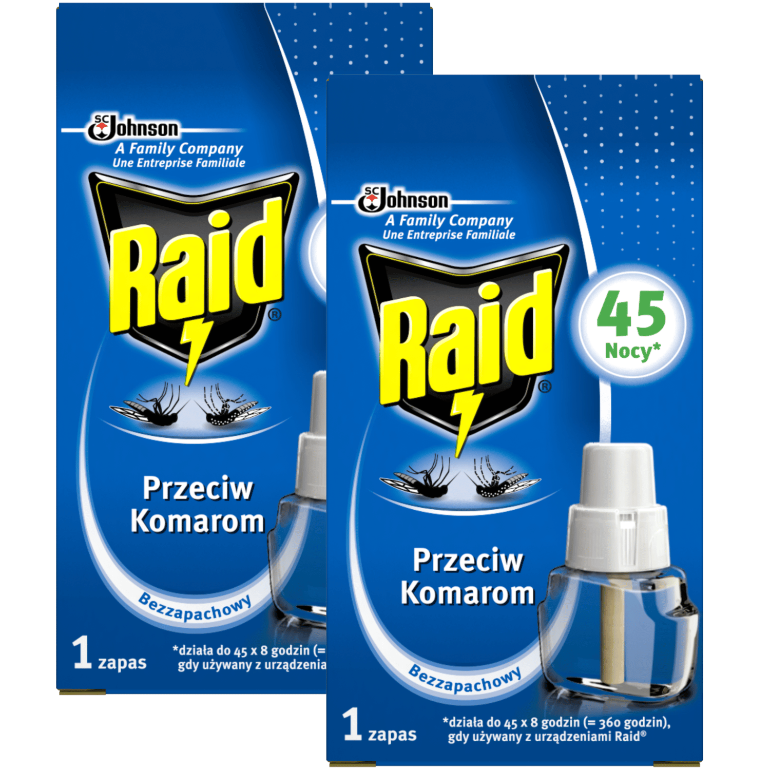 SC Johnson wkład do elektrofumigatora owadobójczego Raid, 2x27 ml
