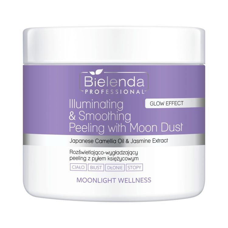 Bielenda Professional Moonlight Wellness Rozświetlająco-Wygładzający Peeling do Ciała z Pyłem Księżycowym 550g