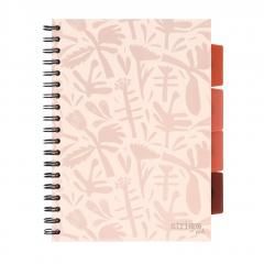 Kołozeszyt Pads B5100k kratka Floral beżowy