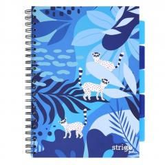 Kołozeszyt Pads A4100k kratka Jungla niebieski