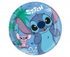 Talerzyki papierowe Stitch&Angel 20cm 8szt