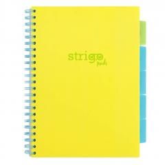 Kołozeszyt Pads A5100k linia Neon żółty