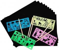 Obrazek do zdrapywania A4 10szt - zabawka