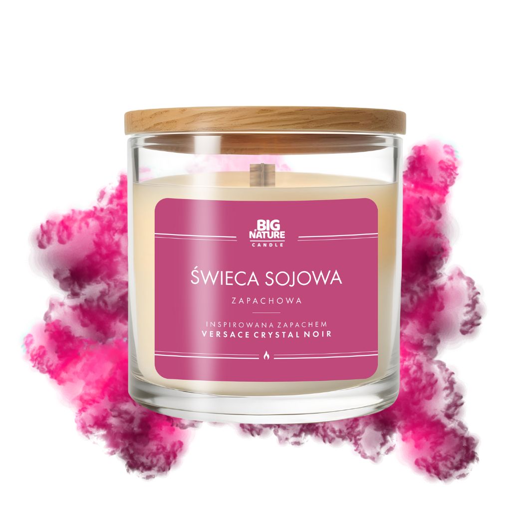 Big Nature Świeca sojowa zap. insp. Versace Crystal Noir 225 g - świeca