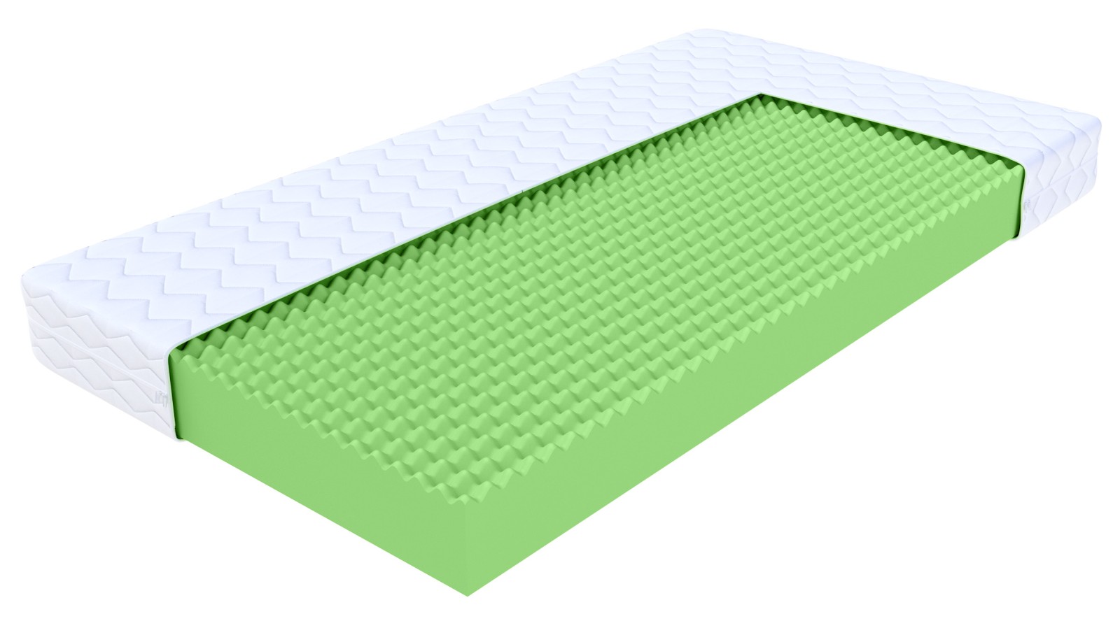 Materac piankowy EASY 4KIDS pianka jeż - 70 x 160 - H3 średnio twardy - 12 cm