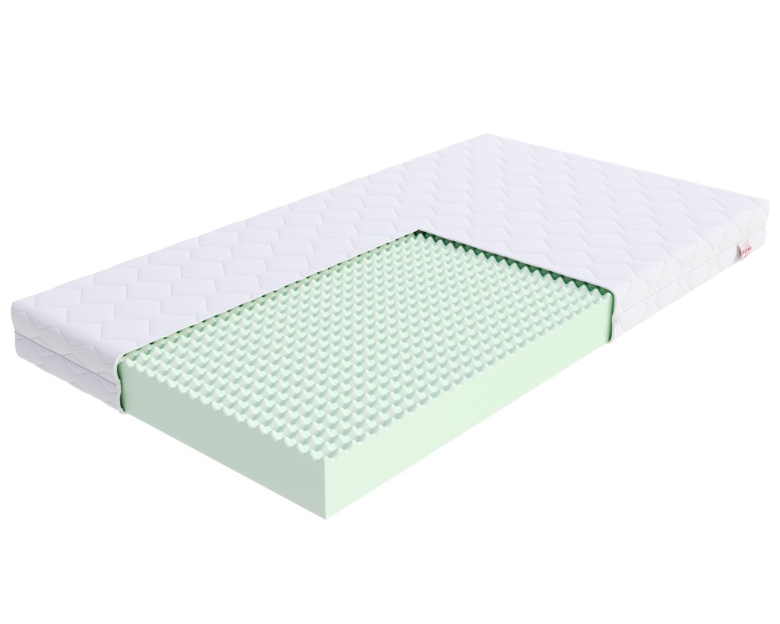 Materac piankowy EASY 4KIDS pianka jeż - 90 x 190 - H3 średnio twardy - 12 cm