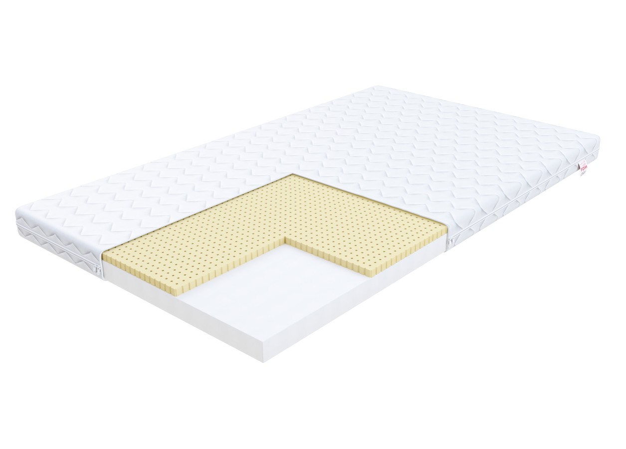 Materac piankowy BABY CLASSIC lateks - 90 x 200 - H2 średnio miękki / H3 średnio twardy - 8 cm