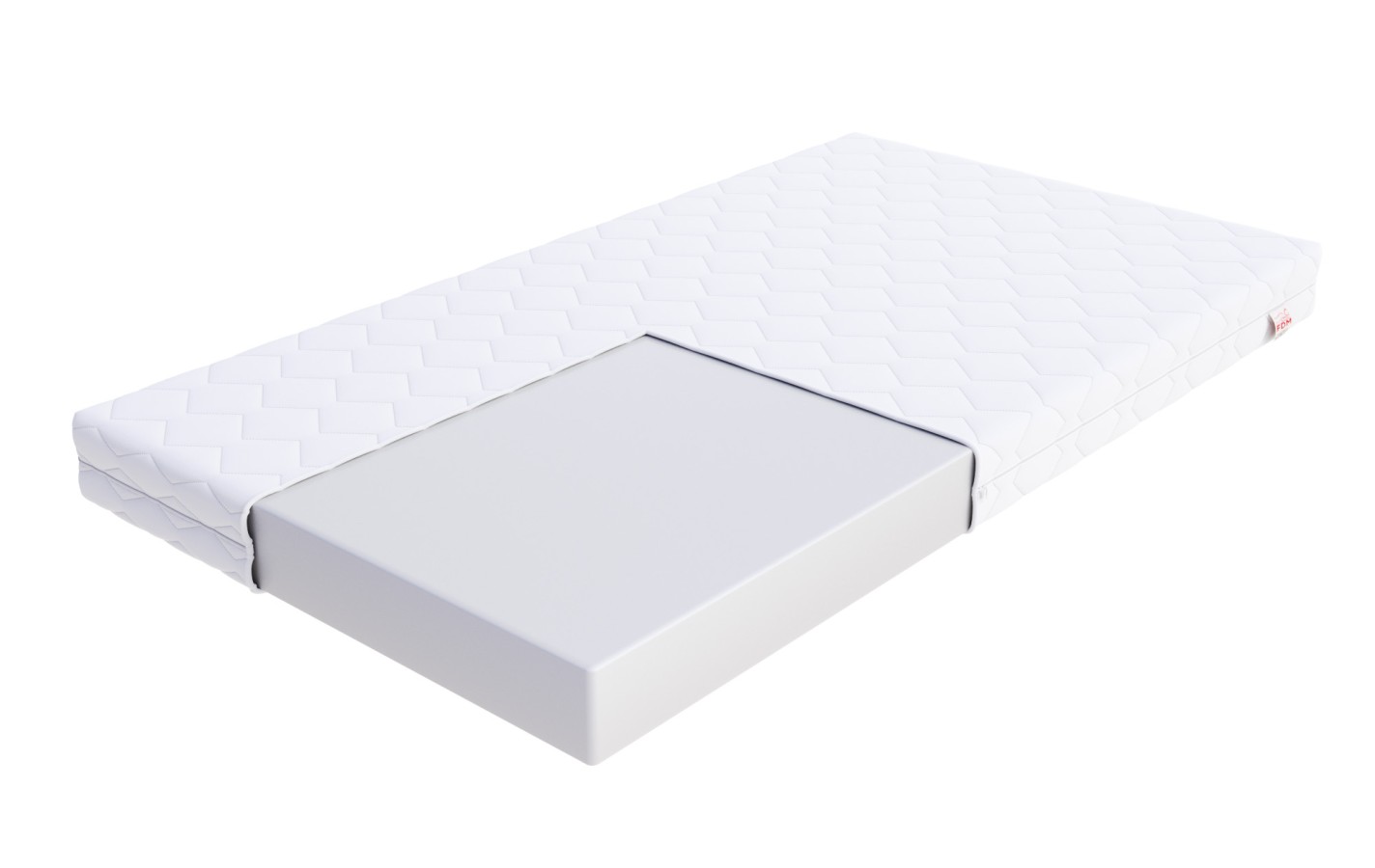 Materac piankowy BRESSO Pianka - 140 x 190 - H3 średnio twardy - 10 cm