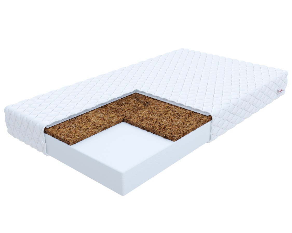 Materac piankowy CARINI kokos - 160 x 200 - H4 twardy / H3 średnio twardy - 16 cm