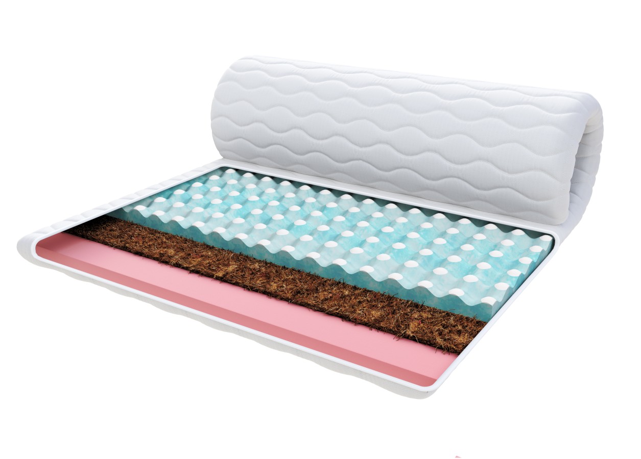 Nakładka na materac MALTA PIANKA VISCO KOKOS - 80 x 200 - 7 cm