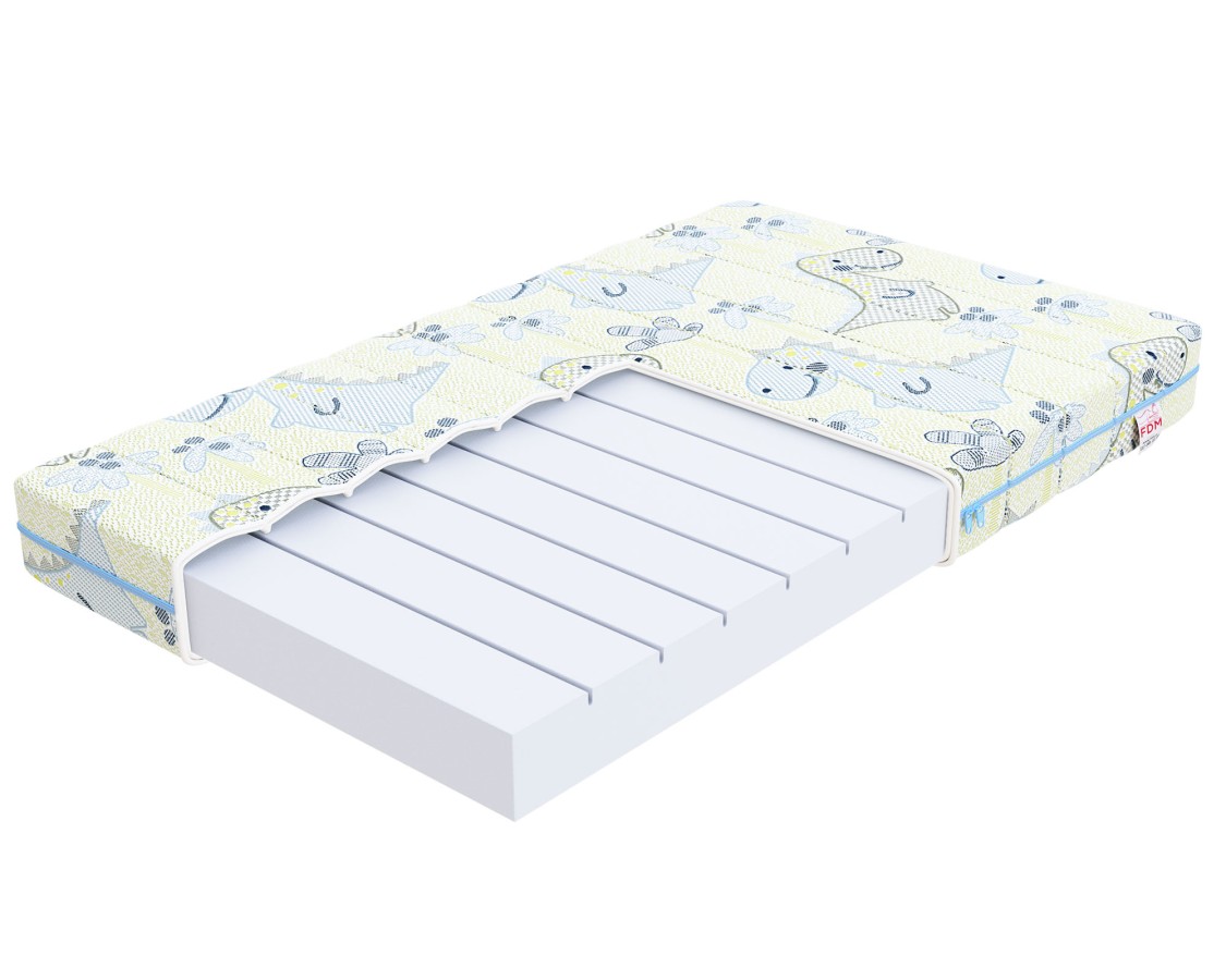 Materac piankowy MELODY Pianka FlexFoam - 60 x 120 - H3 średnio twardy - 10 cm