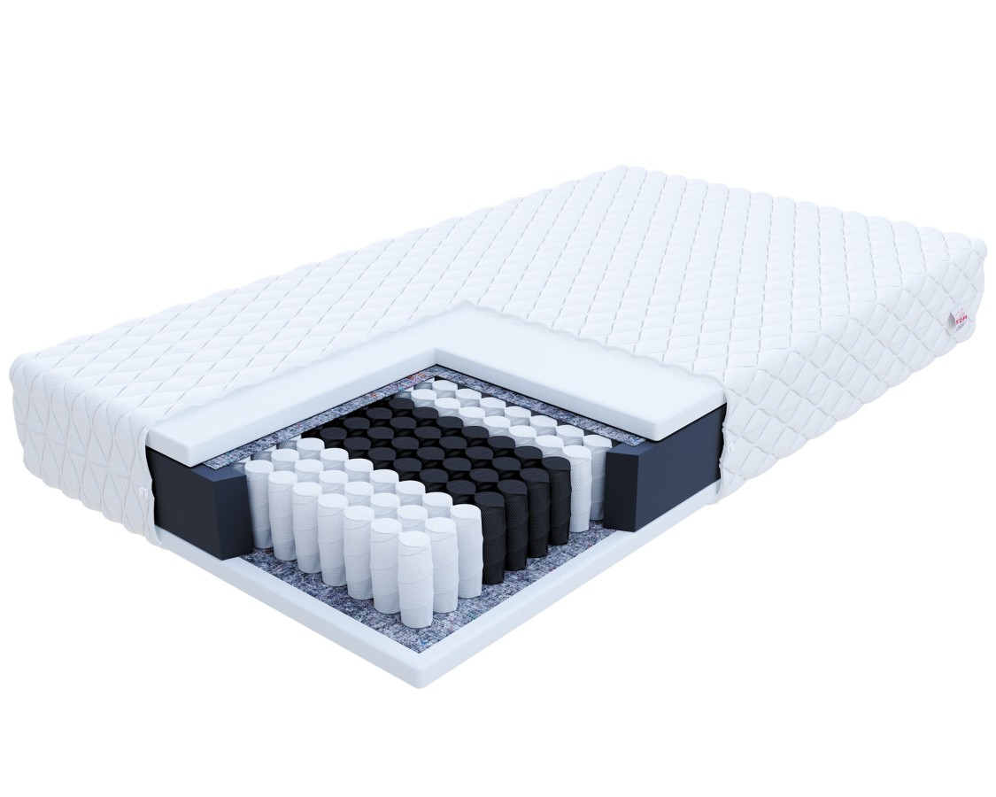 Materac kieszeniowy TREVISO pianka - 200 x 200 - H2 średnio miękki - 23 cm