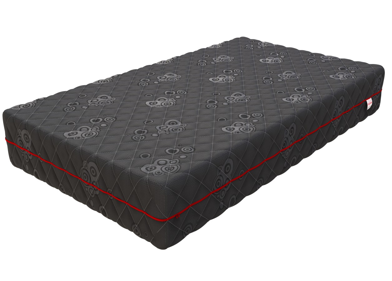 Materac kieszeniowy BLACK Resilience Black, visco, lateks - 120 x 200 - H4 twardy / H3 średnio twardy - 22 cm