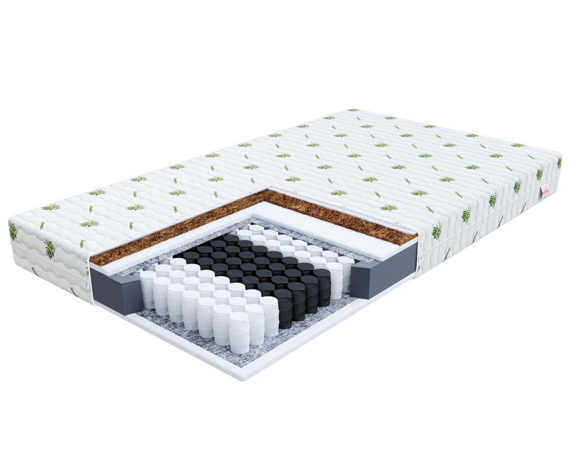 Materac kieszeniowy FAMILY KIDS kokos - 80 x 190 - H4 twardy / H3 średnio twardy - 16 cm