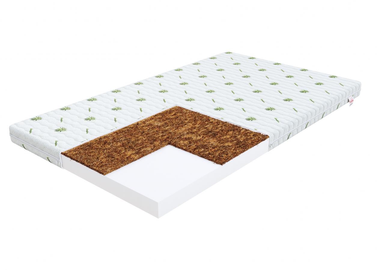 Materac piankowy BABY COCO kokos - 80 x 190 - H2 średnio miękki / H3 średnio twardy - 8 cm