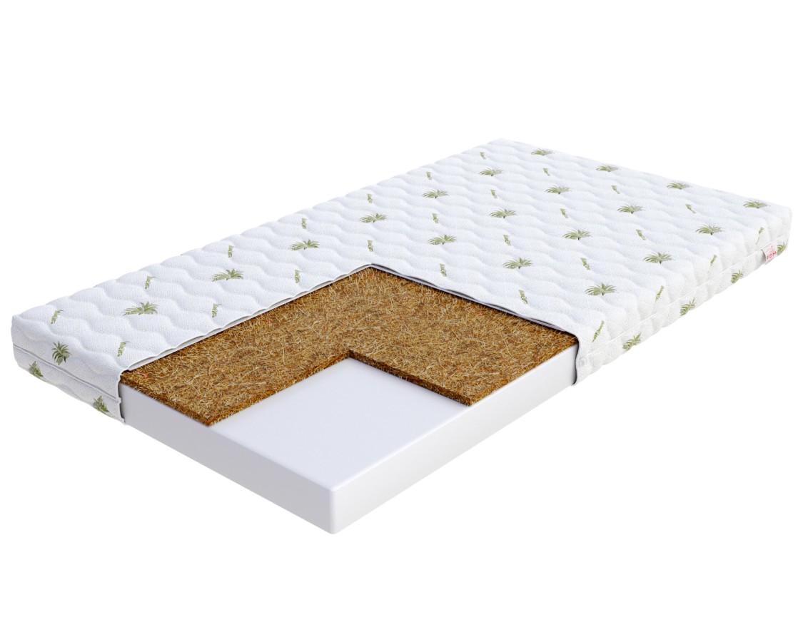 Materac piankowy BABY COCO kokos - 90 x 160 - H2 średnio miękki / H3 średnio twardy - 8 cm