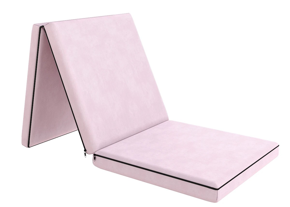 Materac turystyczny 80x200x9 rozkładany Kolor: Pudrowy róż