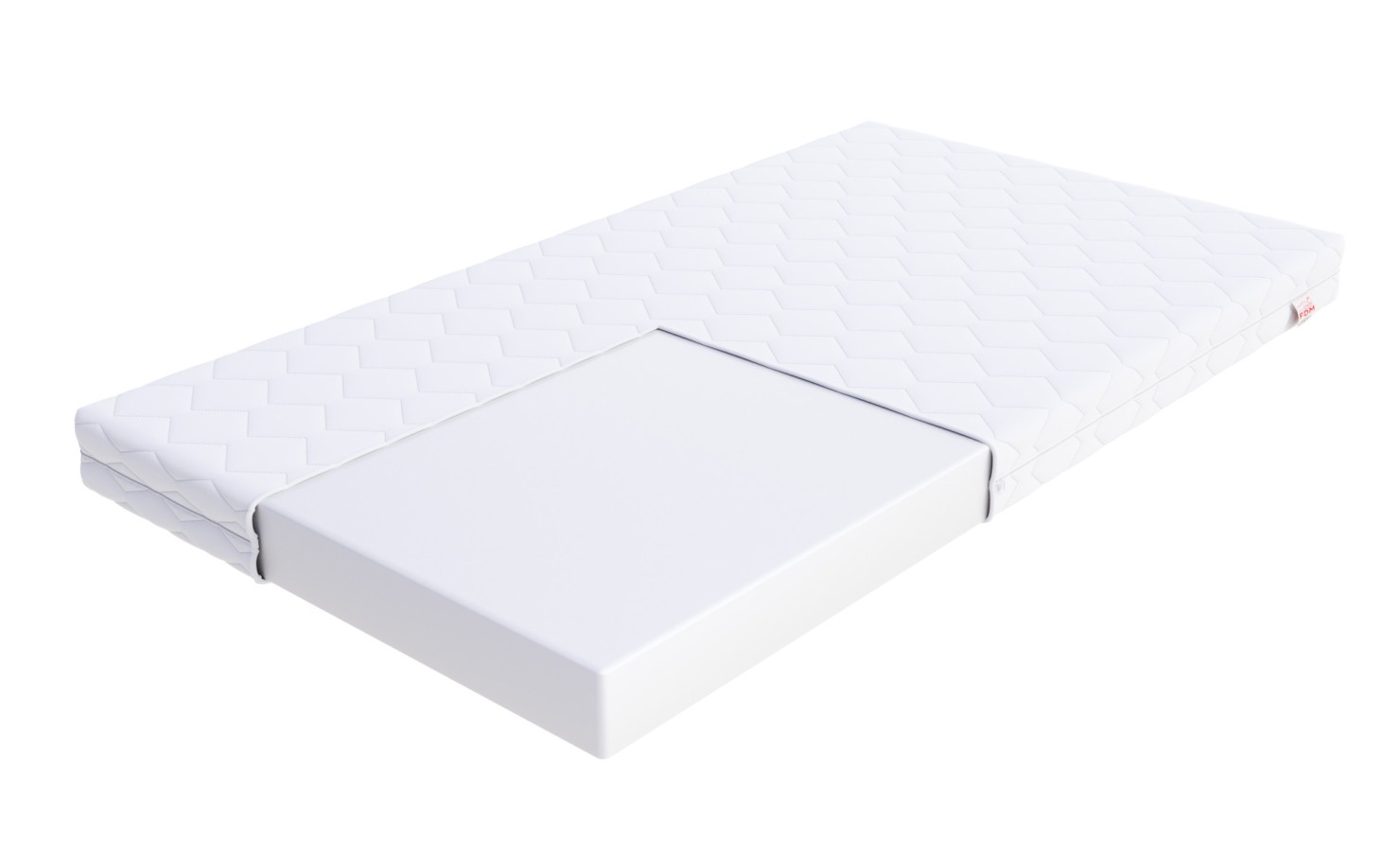 Materac piankowy BRESSO 4KIDS Pianka - 80 x 160 - H3 średnio twardy - 10 cm