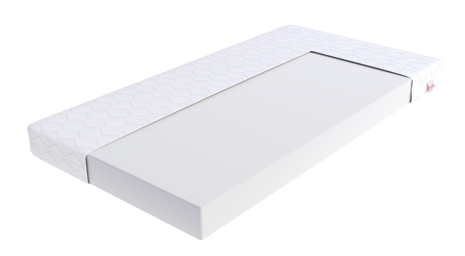 Materac piankowy BRESSO 4KIDS Pianka - 80 x 180 - H3 średnio twardy - 10 cm