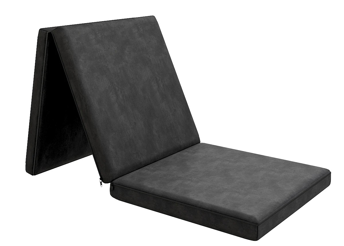 Materac turystyczny 80x200x9 rozkładany Kolor: Czarny