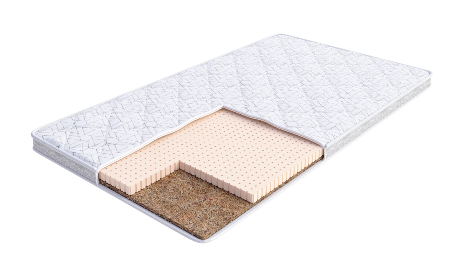 Nakładka na materac LATEKS KOKOS 7 cm - 200 x 200 - H4 twardy / H3 średnio twardy - 7 cm