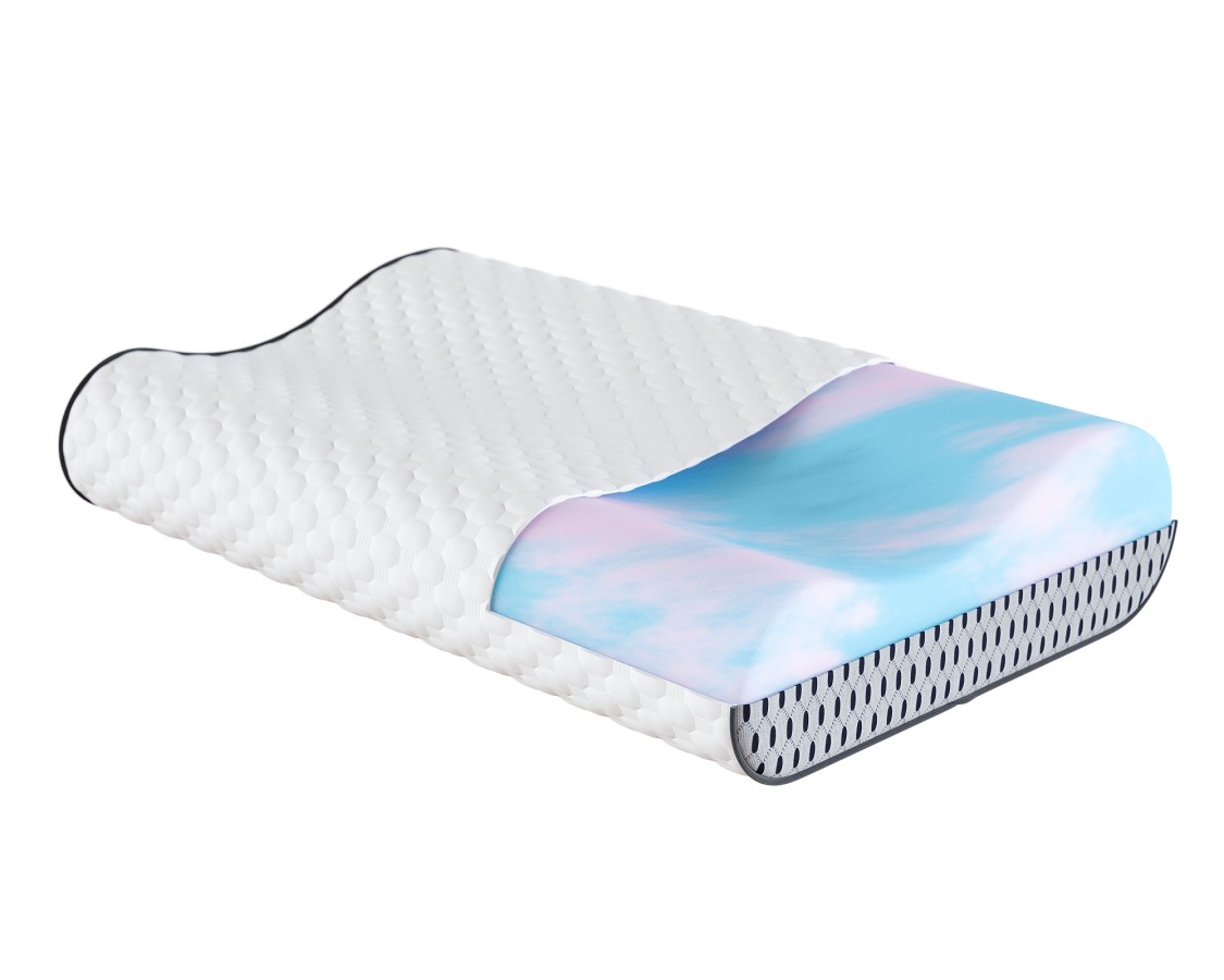 Poduszka COMO LUX POINT SPACE pianka VISCO BUBBLEEGUM