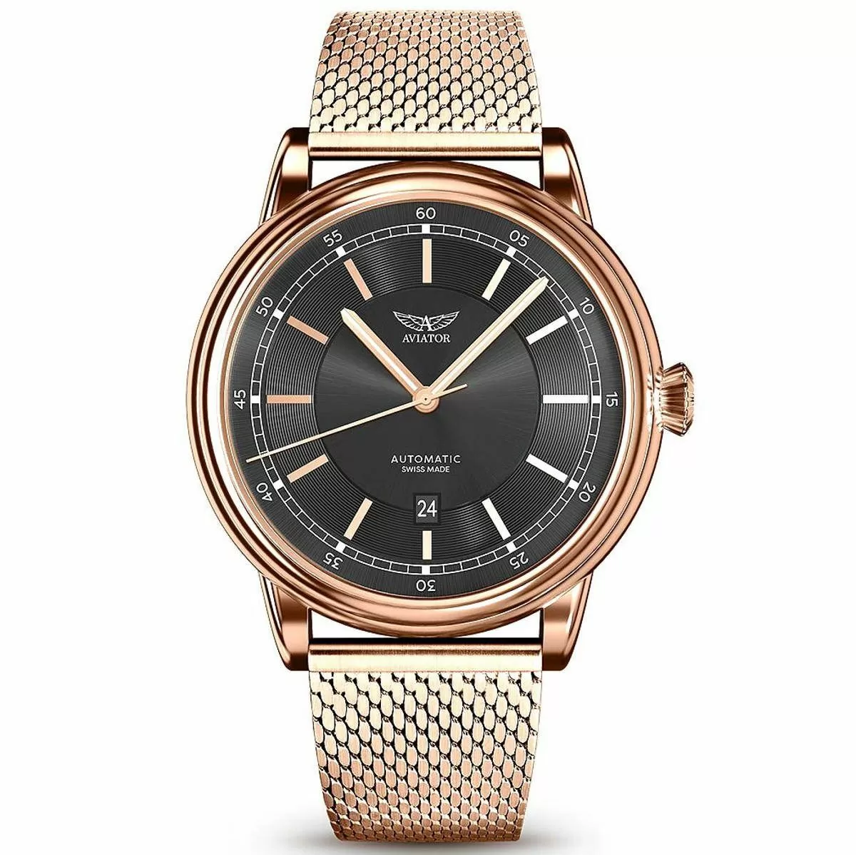 Zegarek Męski Aviator Swiss Made V.3.32.2.242.5 Douglas Automatic