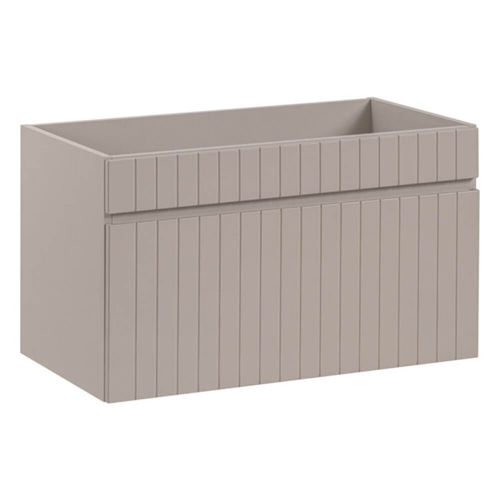 Szafka pod umywalkę 80cm 1 szuflada Kolekcja Iconic Cashmere Kaszmirowy Mat