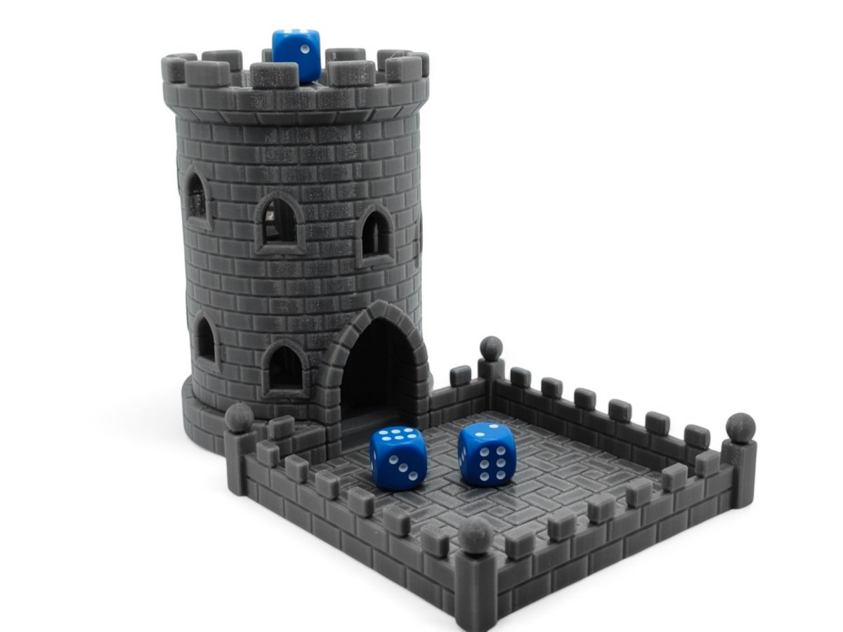 Wieża do Kości Gotyk - Dice Tower RPG Gry Planszowe Wybór Kolorów
