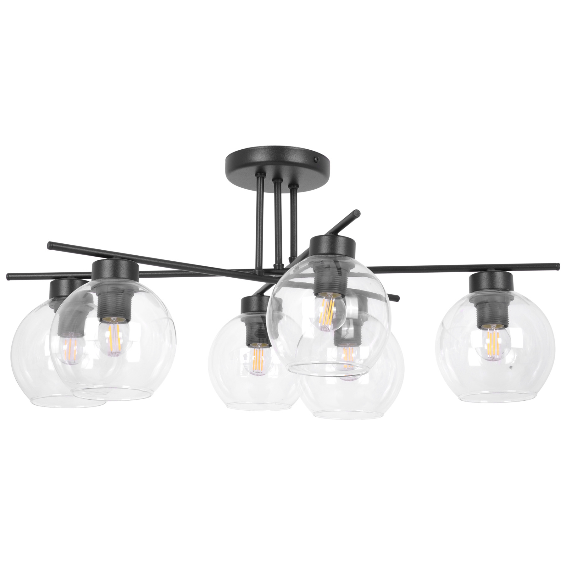 Lampa sufitowa do salonu, 6 źródeł światła KZ-5162